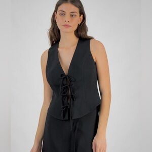 Bar III Elegant Black Vest